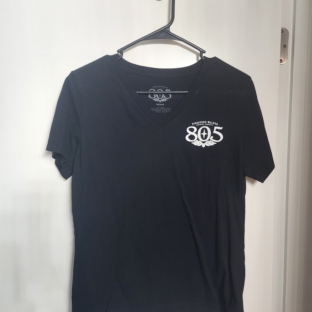 805 Black V-Neck Women's Tee